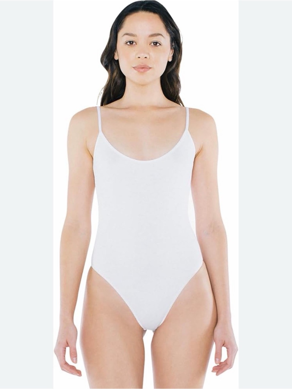 White bodysuit with adjustable straps from Free People, size L